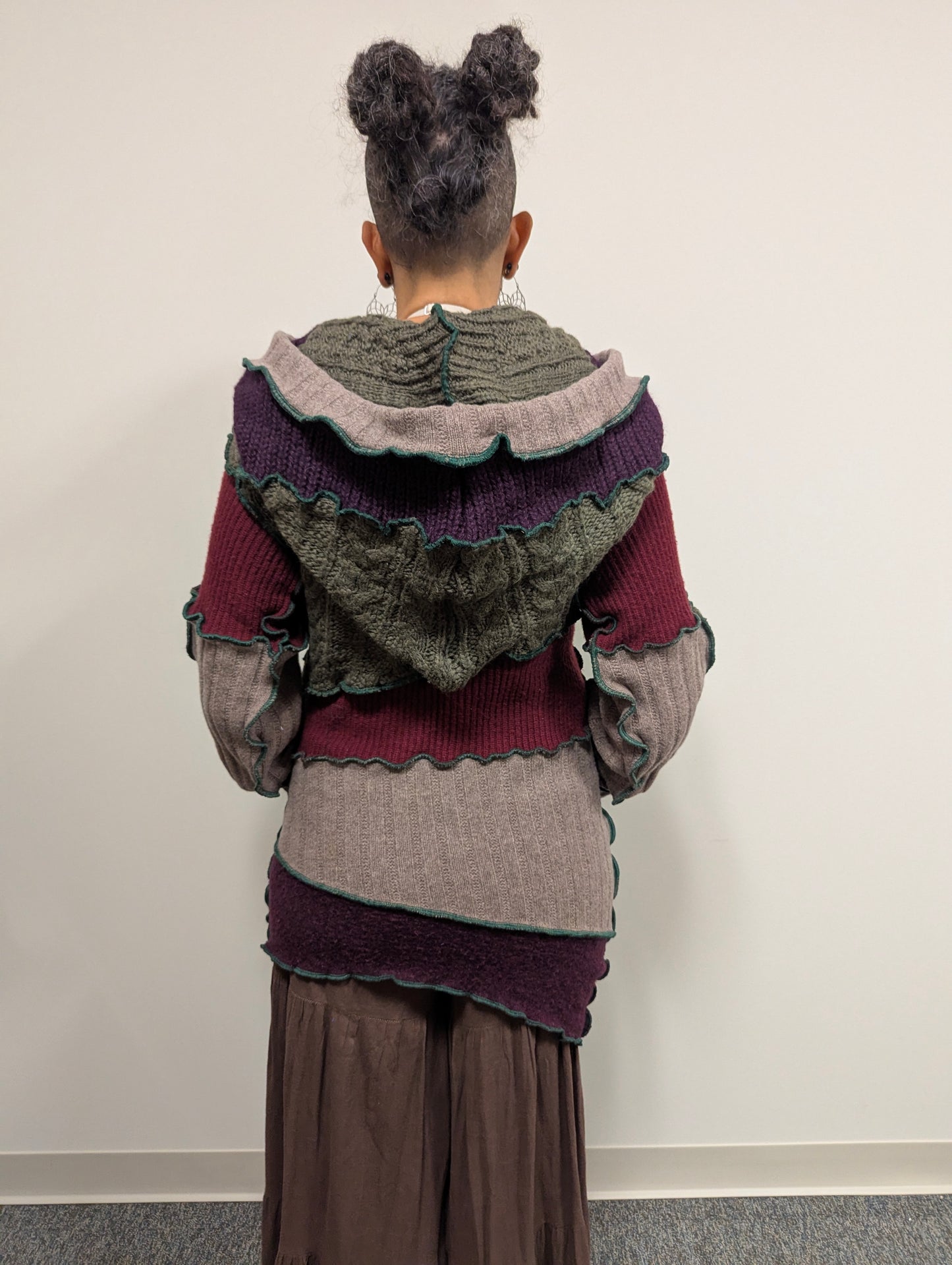 Cabled Sweater Hoodie