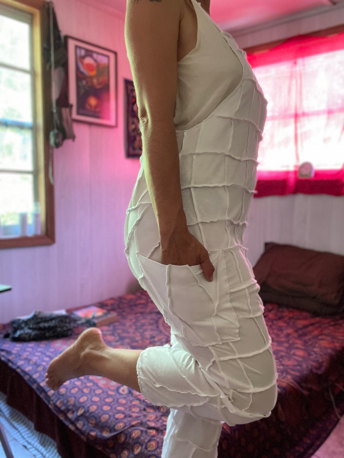 White Harem-Style Jumper