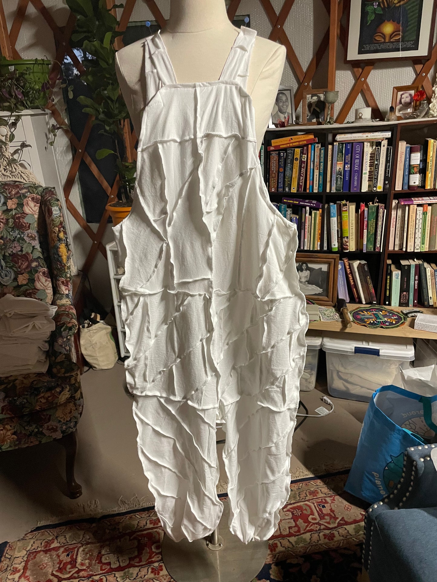 White Harem-Style Jumper