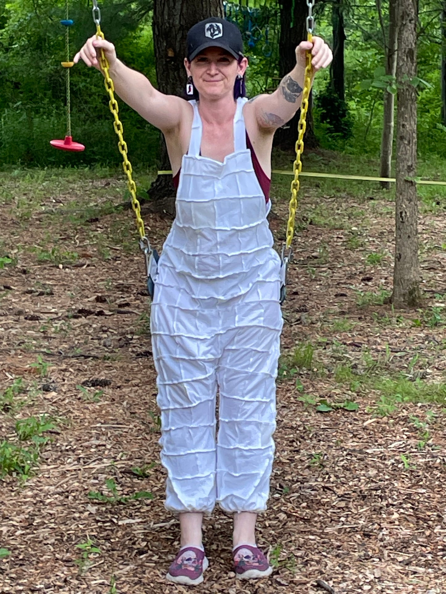 White Harem-Style Jumper