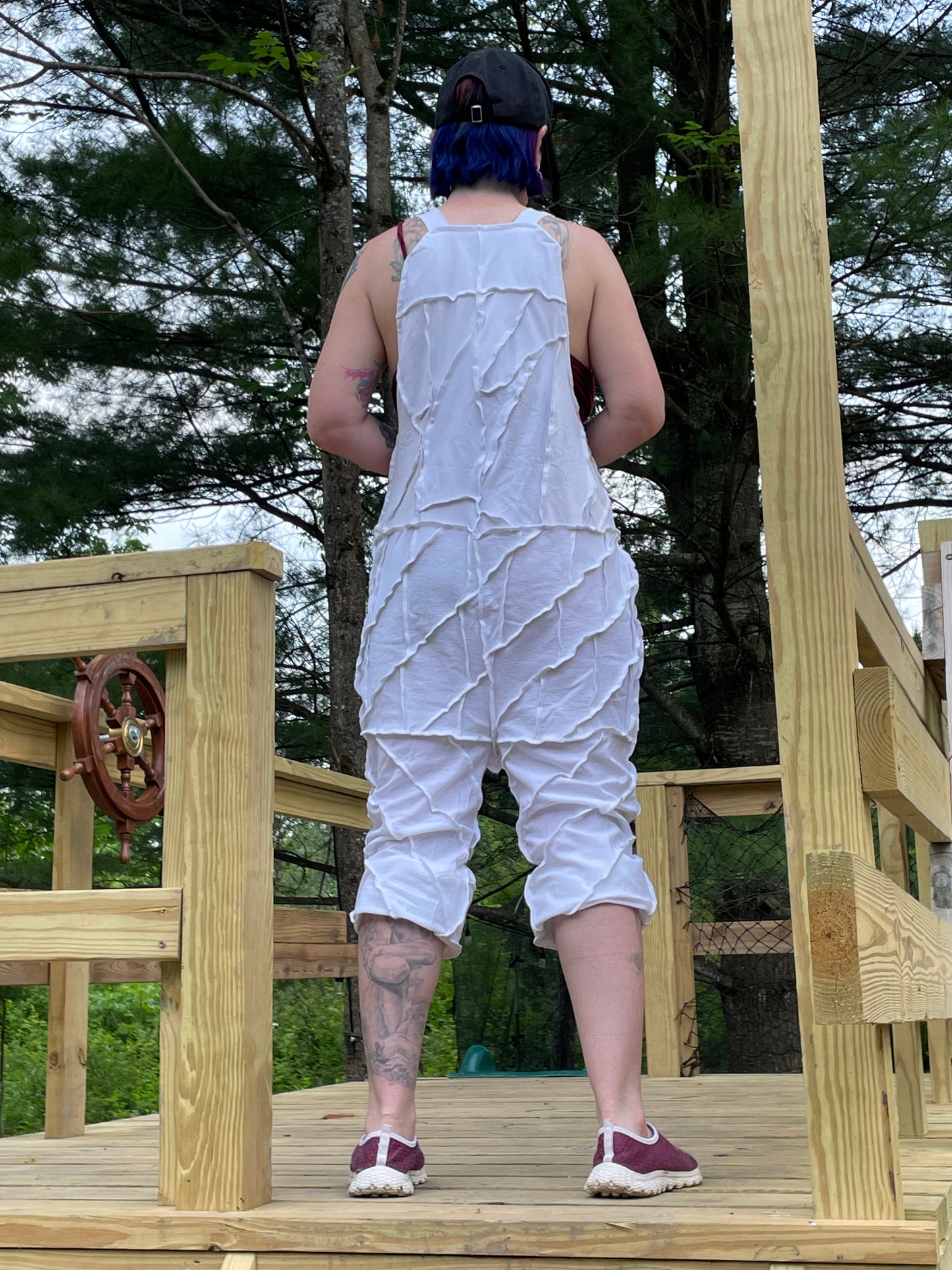 White Harem-Style Jumper