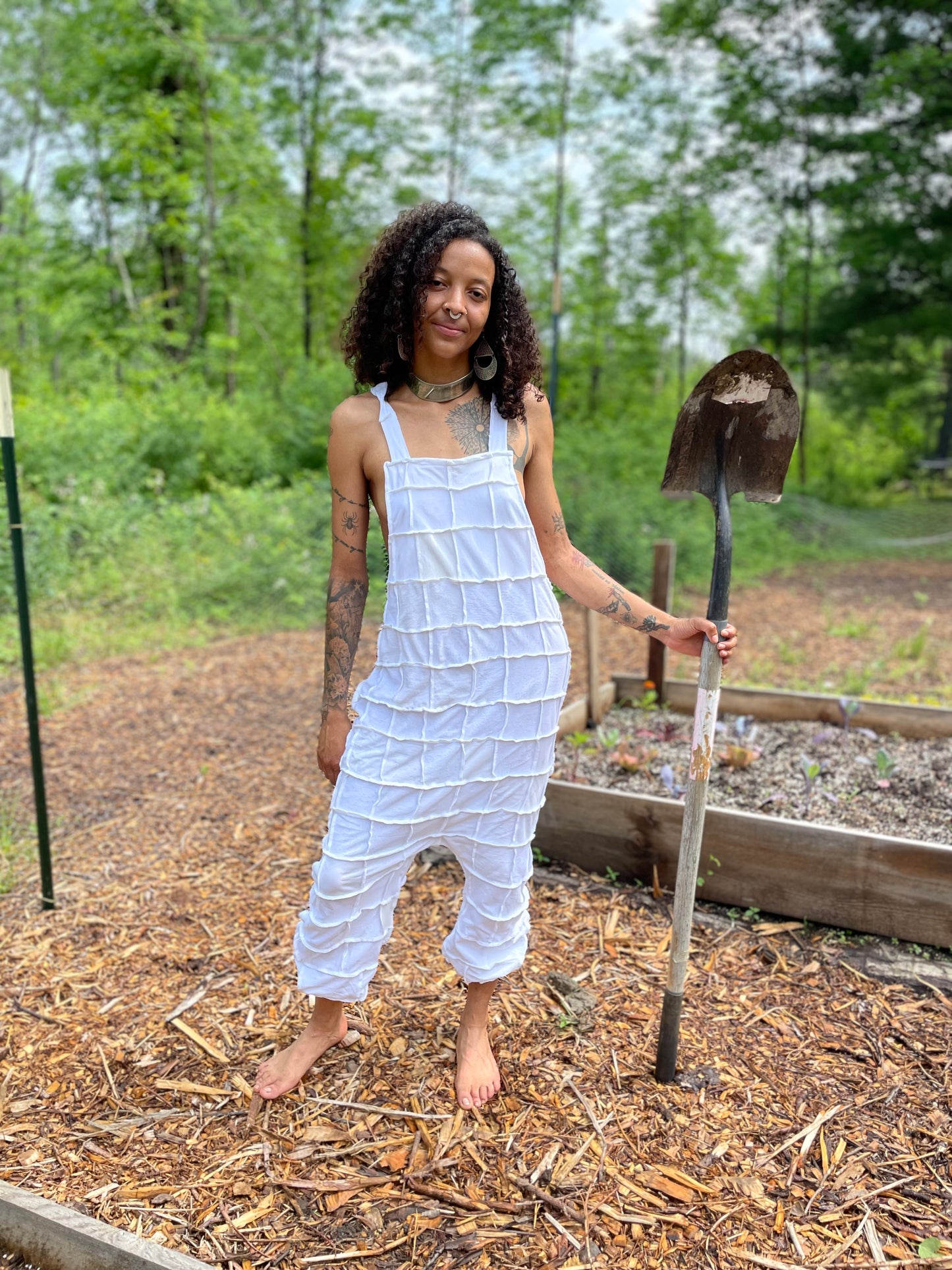 White Harem-Style Jumper