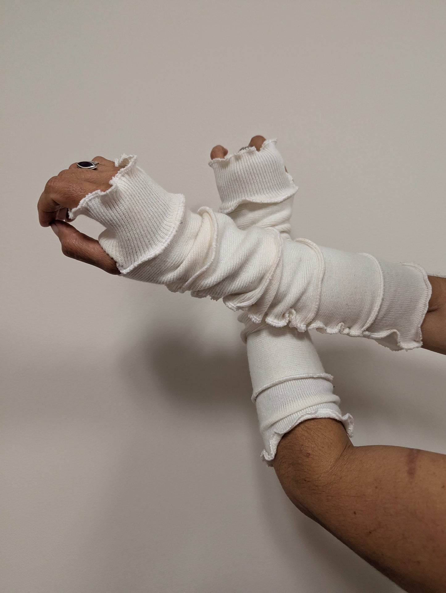 White Arm Warmers