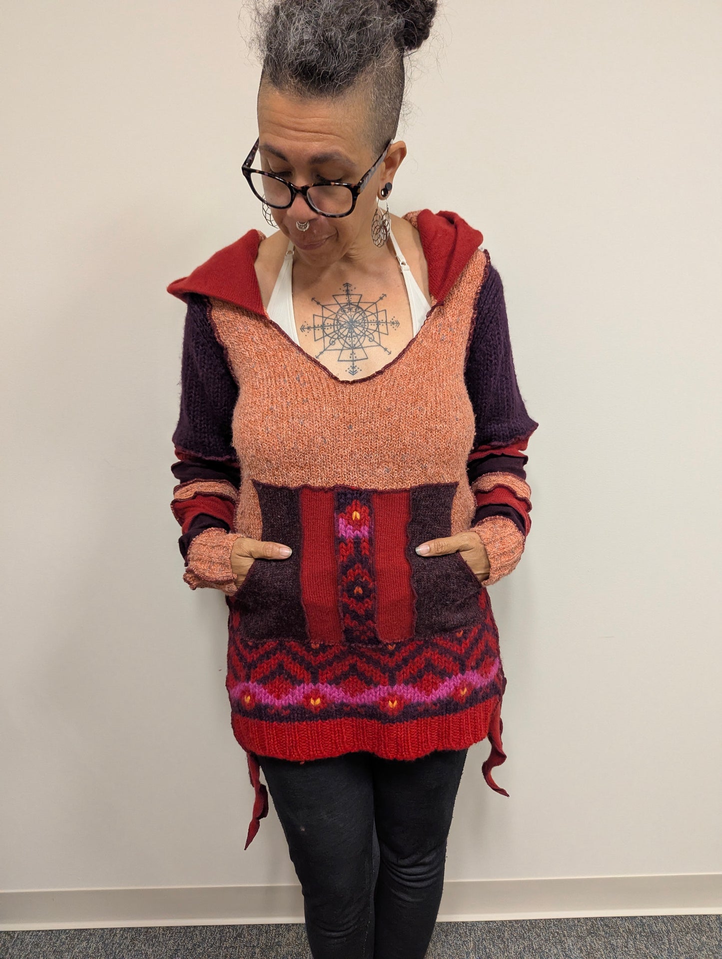 Fairy Sweater Hoodie (Maroon, Red, Peach)